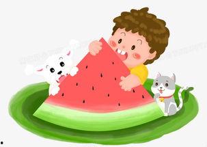 彩虹男孩吃瓜,彩虹男孩的瓜田奇遇记